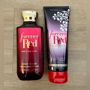✨ Bath & Body Works Forever Red Body Wash + Lotion (Full Size Bundle) ✨